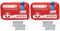 PETEX 43930012 Verbandtasche Inhalt nach DIN 13164, rot (Packung mit 2)