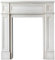 WAOCEO Kaminumrandung Kaminsims-Einfassung, europäisch, modern, einfach, elektrischer Kaminofen, Kaminsims, Holzhaus, dekorativer Schrank, Kaminsims, weiß Dekorative Kaminkonsole (Size : Small)