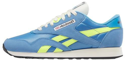 Reebok Classic Nylon, Zapatillas Hombre, Essentialblue Solaracidyellow Vtgchalk, 42 EU
