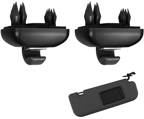 2 piezas de clip para parasol, soporte de coche Audi accesorios ganchos A3 A4 Q3 Q5 (8E0 857 562) A7 B6 B7 B8 S4 S5 Auto Parasol Clip (negro)