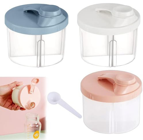 3 Stück Milchpulver Aufbewahrungsbox, Pulver Portionierer Portionierer Milchpulver Milchpulverspender Versiegelte Milchpulver Portionierer Baby Milchpulver Box Milchpulver-portionierer