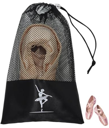 Borsa per scarpe da ballo, portatile, leggera, organizer per scarpe da ballo, chiusura a coulisse, ideale per scarpe da ballo e scarpe da performance
