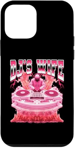 Tocadiscos DJ's Wife Disc Jockey Estilo Bootleg de los 90 Carcasa para iPhone 12 Mini