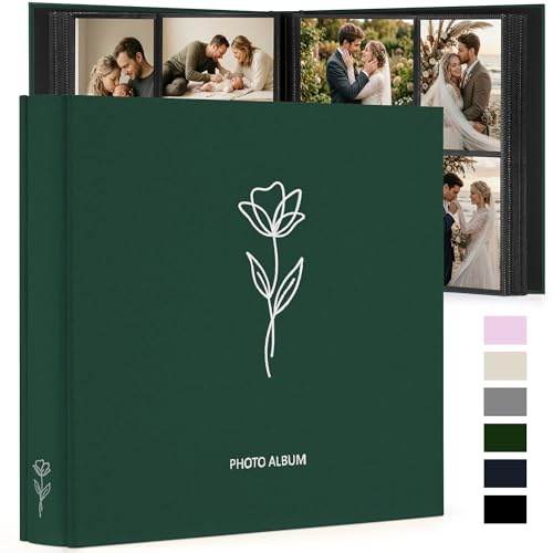 DazSpirit 4x6 Photo Album, 600 Photos, Large Capacity, Linen Hardcover