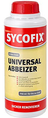 SYCOFIX Universal Abbeizer Extra-Stark 750 ml Dose gelartiges Abbeizmittel universell einsetzbar, Entlacker, Rapid Farb- und Kleberentferner, hochwirksamer Lack Entferner, einfache Anwendung