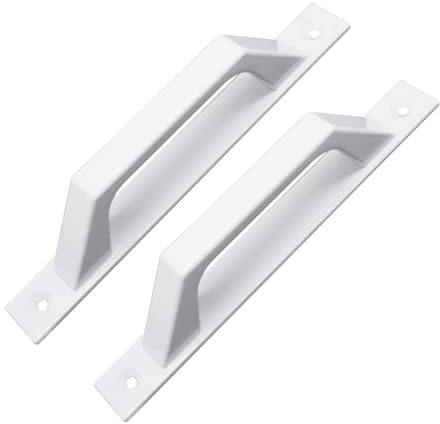 DOITOOL Industrial Style Bar Pull Handle 7.87 Inch Durable Door and Window Handle with Screws Practical Grab for Cabinet Gate Shed and Bathroom Use