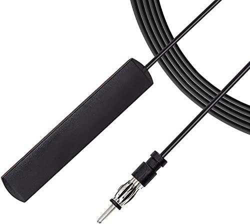 Greluma 1 Stück Universal Autoradio Antenne Versteckte Windschutzscheiben-Klebehalterung Am FM-Radioantenne für Fahrzeugspur SUV Stereo Audio Receiver CD Media Player Verstärker