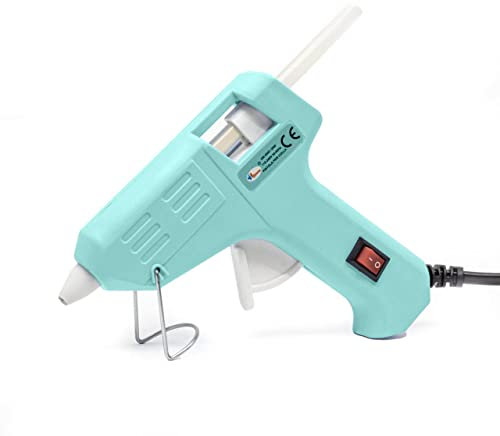 Pistola Silicona Caliente para Manualidades 20W.Incluye 10 Barras de Silicona de 7mm.Pistola de Silicona bricolaje y reparaciones en el Hogar,Oficina,Colegio.Pistola de Silicona niños pequeños