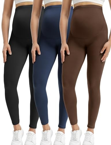 Buttergene Mammaleggings som går över magen, träningskläder för graviditet, yogatights, byxor