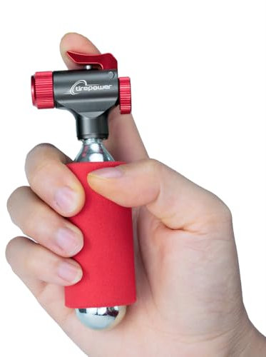Ctrepower Co2 Bike Tire Inflator, Bike Co2 Inflator, Co2 Bike Pump,Quick & Easy,Presta & Schrader Valve Compatible,for Road & Mountain Bikes,Insulated Sleeve Included- No Co2 Cartridges Included