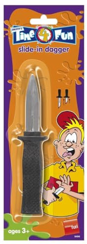 SMIFFYS Coltello Giocattolo Retrattile - Nero - Taglia Unica