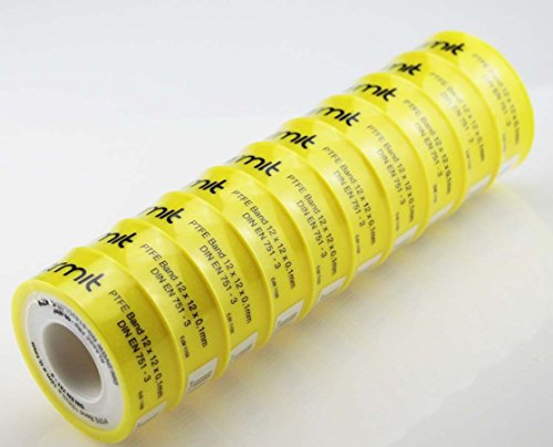 10x PTFE-Band für Feingewinde FRp