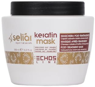 Echosline Keratin Mask Nachbehandlung (Ohne Sulfate-Sale-Parabene), 500 ml