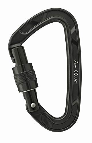 ALIENS D Screw Classic D-Schraubkarabiner, Farbe:schwarz