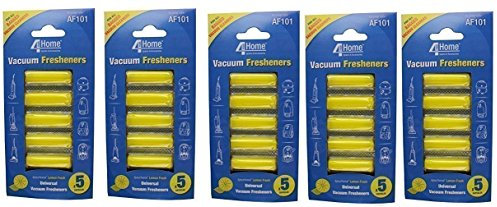 Universal Vacuum Hoover Cleaner Lemon Air Freshener Fresheners Pack of 25