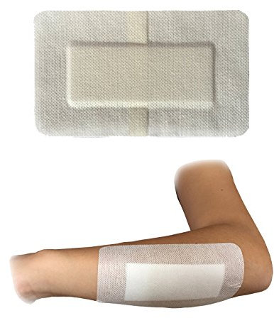 25 X STEROPORE 9.0CM X 15.0CM PREMIUM MEDICAL GRADE 100% STERILE LARGE WOUND CUT BURN DRESSINGS PLASTERS WHITE