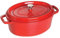 STAUB 1103706 Cocotte ovale en fonte, 8,5 quarts, cerise