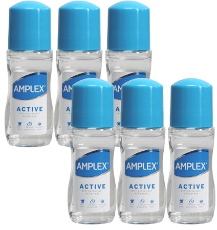 Amplex Deodorant 50ml 6 Pack Natural Scent (Active)