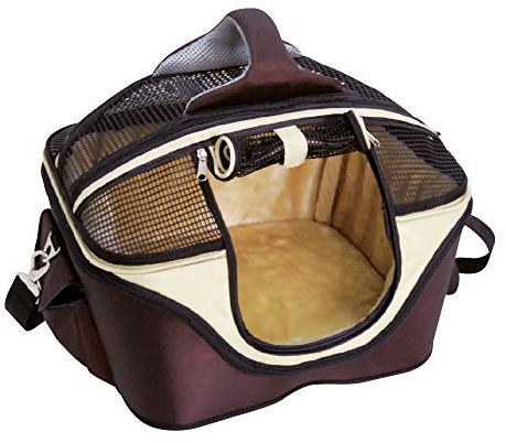 Croci Fast&Easy 2In1 Transportín, Transportador Y Caseta Para Perro Y Gato, Bandolera Para Mascota, Bolsa De Transporte Talla S, Carga Máxima 12 Kg
