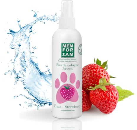 MENFORSAN Agua de Colonia Fresa para Gatos - 125 ml