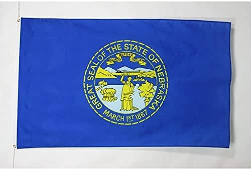 BANDIERA NEBRASKA 90x60cm - BANDIERA STATO AMERICANO – USA - STATI UNITI 60 x 90 cm - AZ FLAG