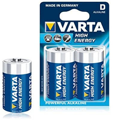 Varta High Energy LR20 Mono D Batterie (1,5V, 1300mAh, 2-er Blister)