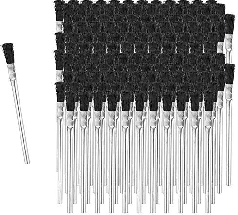 Peachtree Woodworking Supply Fulton Acid Glue Applicator Brushes Made with Horse Hair Bristles | Tin Metal Tubular Ferrule Handle | Ideal for Home, School, and Workshop (144)