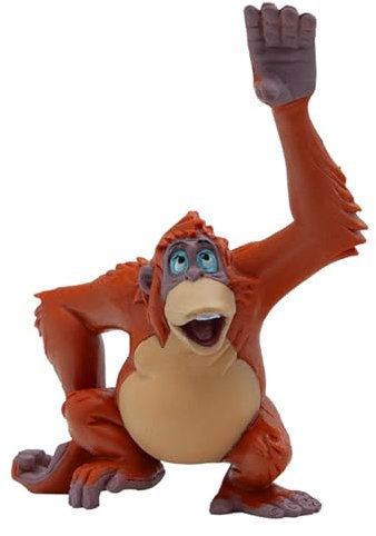 Bullyland 12383 – Leksaksfigur King Louie från Walt Disney djungelboken, ca 8,3 cm, detaljerad, perfekt som en liten gåva för barn från 3 år