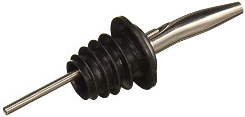 Winco Metal Pourer with Tapered Spout , Medium, Black, Stainless Steel, pack of 12