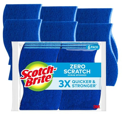 Scotch-Brite Non-Scratch Scrub Sponge, 6-Sponges