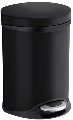 SMEDBO Treteimer, Edelstahl, Schwarz, 22,5 x 22 x 33,5 cm