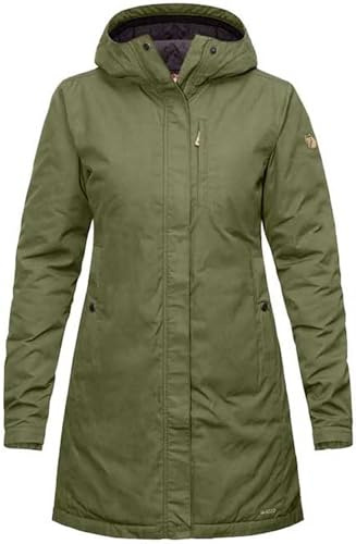 Fjallraven Kiruna Padded Parka Women's Winter Insulated Down Jacket, Green, L