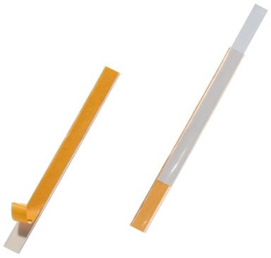 Durable 801519 Labelfix Lot de 10 Porte-Étiquettes Autocollants 200 x 15 mm (Transparent)