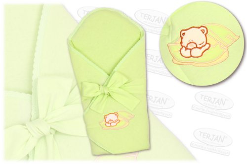 'Baby Puck Toalla/wickel Protect con protector de nuca Colchón 100% algodón, certificado Öko-Tex Standard 100, color verde