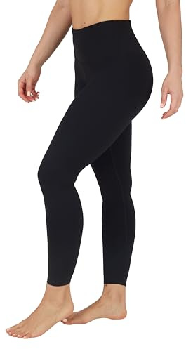 90 Degree by Reflex High Waist Power Flex Tummy Control Leggings- Black Large