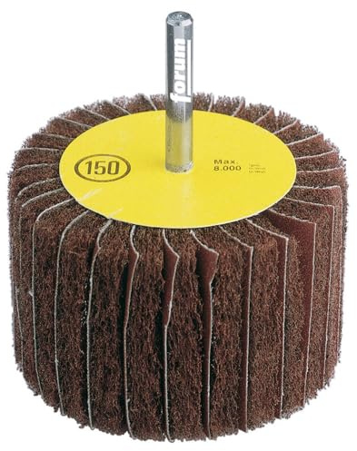 Forum 4317784849401 Roue à lamelles de satinage sur tige Grain 150 50 mm x 30 mm x 6 mm