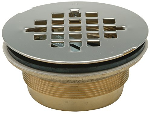 Shower Drain, Brass, Pipe Dia 2 in.