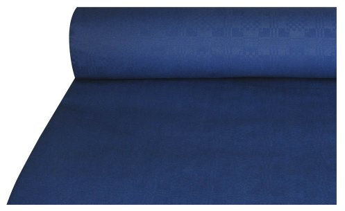 Unbekannt Damasttischtuch 50 m x 1 m dunkelblau Papiertischtuch