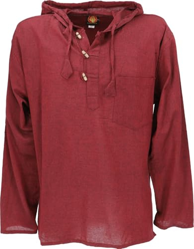 Guru-Shop Nepal skjorta, Goa Hippie sweatshirt, yogashirt, män, bomull, skjortor alternativ kläder