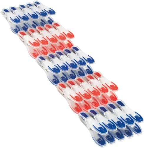 Leifheit 85660 Mollette, con Superficie di Fissaggio Morbida, Blu