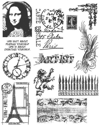 Tim Holtz Cling Stamps 7X8.5-Mini Classics