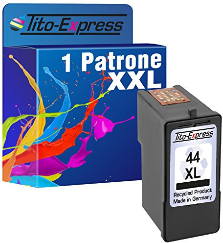 Tito-Express PlatinumSerie 1x Tinten-Patrone für Lexmark 44 XL Black X6575 X7550 X7675 X9300 X9350 X9570 X9575 Z1520