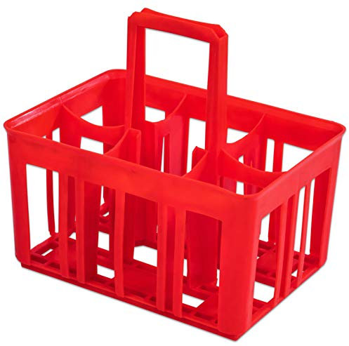 Heidrun Flaschenkorb für 6 Flaschen aus Polypropylen, Mehrfarbig
