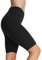 4How Sport Shorts Damen Kurze Sporthose Sport Leggings Frauen Sportswear Hosen Radlerhose 1/2 Yogahose Laufhose in schwarz, M