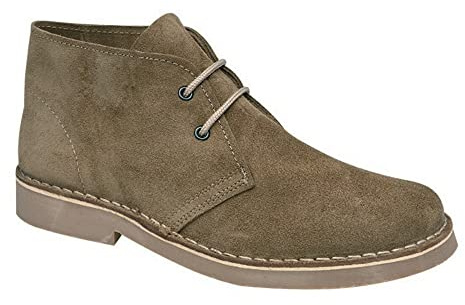 Roamers M400ES Mens Desert Boots Khaki