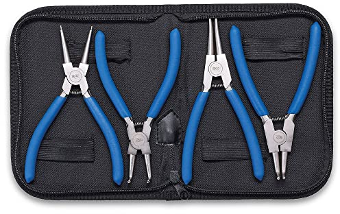 Bgs Technic Pro+ - Set 4 Pinze Per Anelli Di Sicurezza, 150 Mm