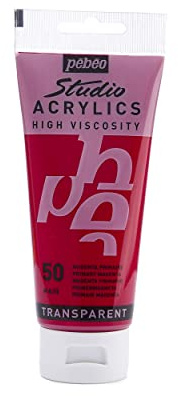 PEBEO Acrylic transparent paint - Primary Magenta - 100 ml
