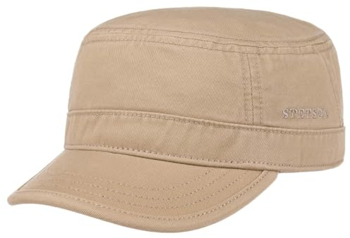 Stetson Gosper Army Cap Urban Fullcap 100% Coton UV-Schutz 40+ Unisexe Ete Hiver