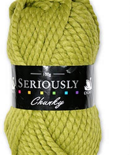 Cygnet SERIOUSLY CHUNKY Knitting Acrylic Yarn / Wool 100g - 3877 Meadow Green