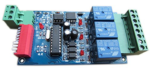 BUNTE-DE 3-Channel 5A DMX512 Controlled Relay Switch DIY Converter DMX Dimmer Relay